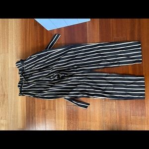 High wasted paper bag pants